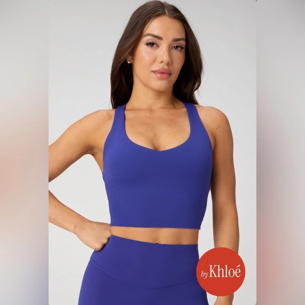 NEW - Fabletics Anywhere Built-In-Bra Tank in Nightfall Blue - Picture 13 of 13